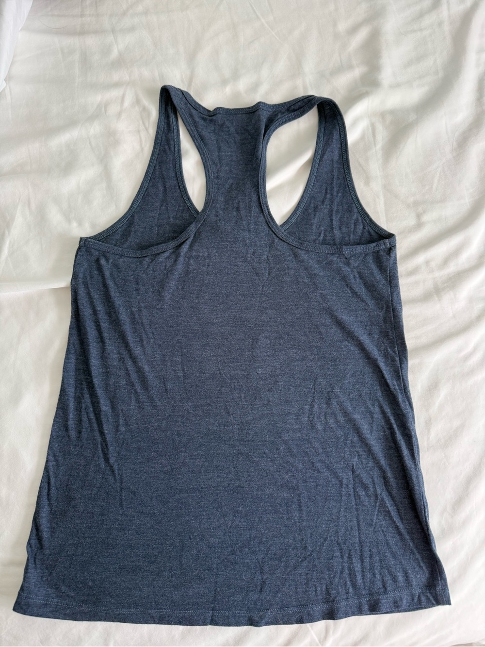 Cle Script Racerback Tank - Navy with Maroon & Gold Script - Picture 3 of 3